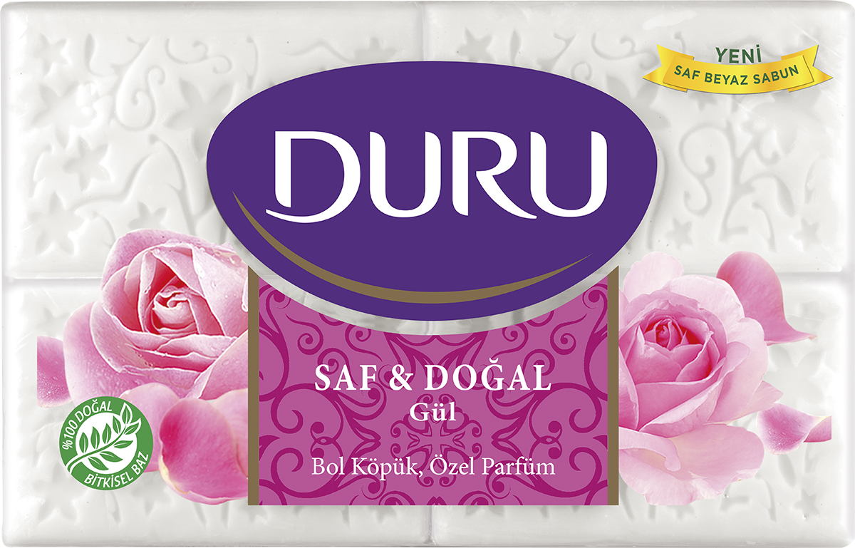 DURU KALIP SABUN SAF&DOĞAL GÜL 600GR (506475)