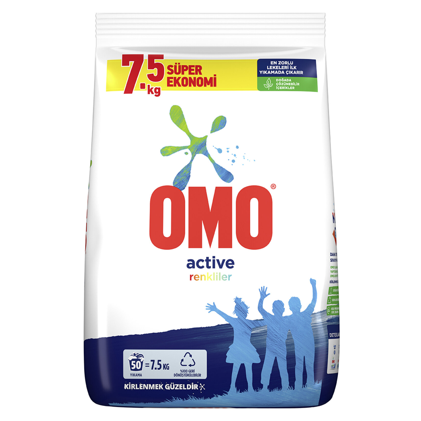 OMOMATİK 7,5 KG ACTIVE FRESH RENKLILER