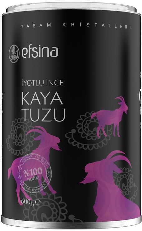 EFSİNA İYOTLU İNCE KAYA TUZU 600 GR