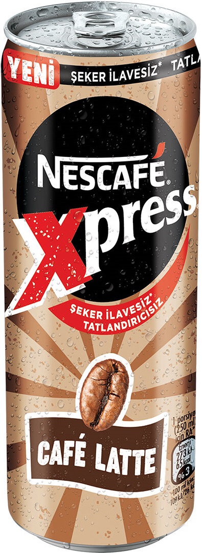 NESCAFE XPRESS 250ML ŞEKERSİZ CAFE LATTE