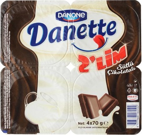 Danone Danette 4*70 Gr Cifte Lez.Cik-Sut