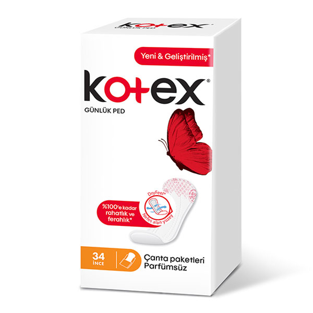 KOTEX GUNLUK 34 LU LIGHTDAYS PARFUMSUZ