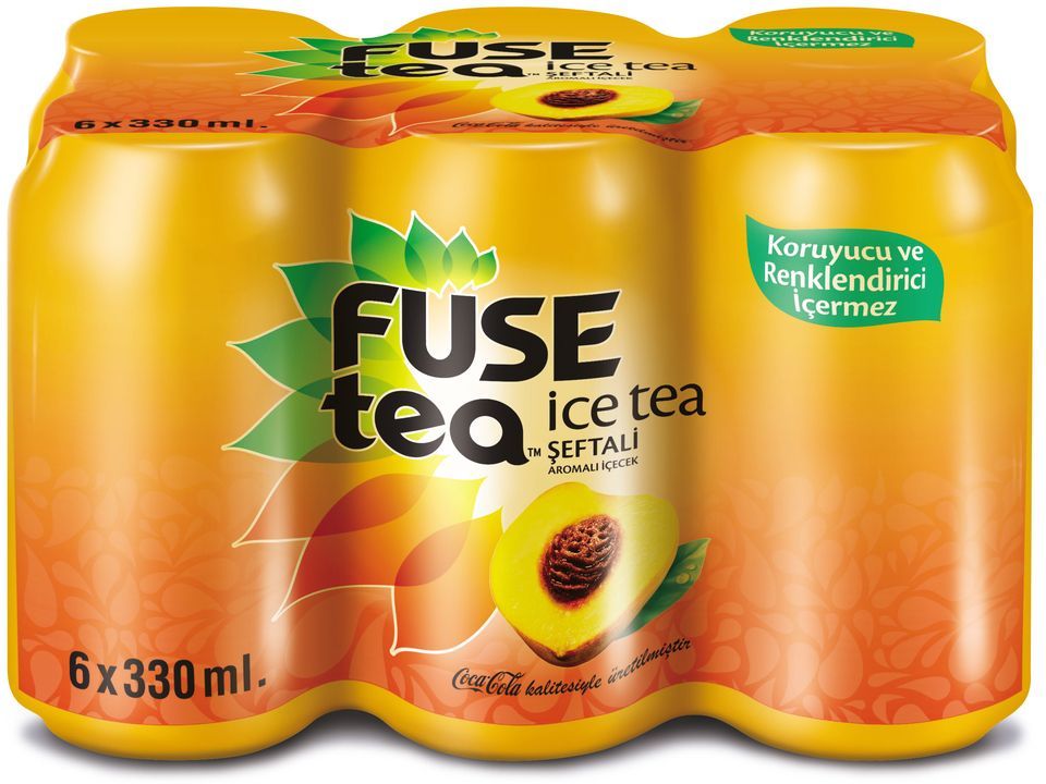 FUSE TEA CAN SEFTALI 6*330 ML.