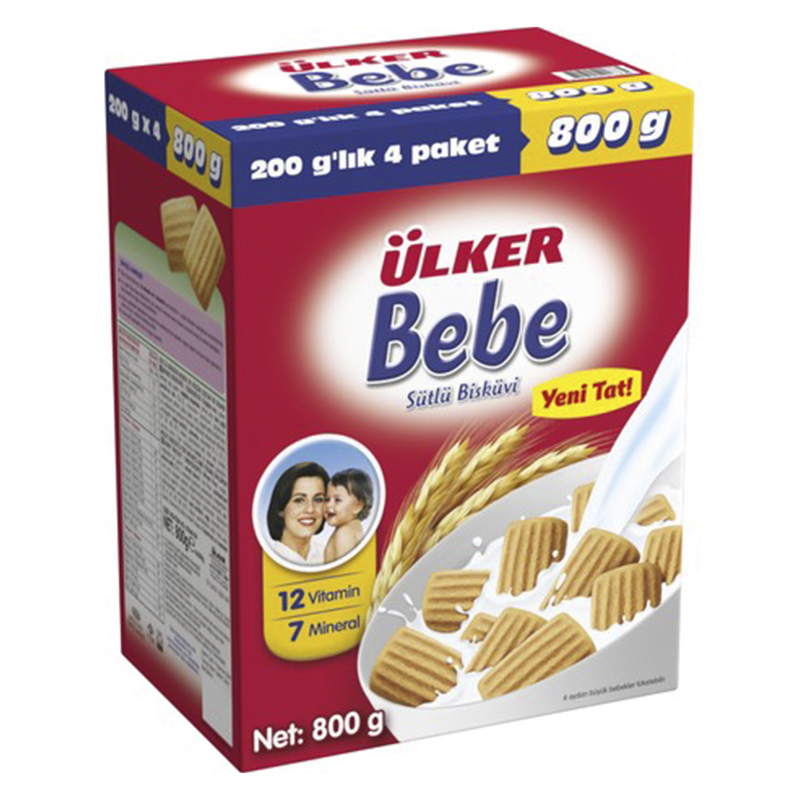 ULKER BEBE BISKUVI 800GR KUTU