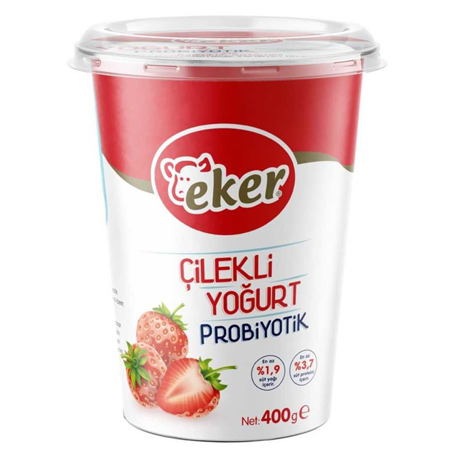Eker Yogurt Prob.400 Gr Cilekli