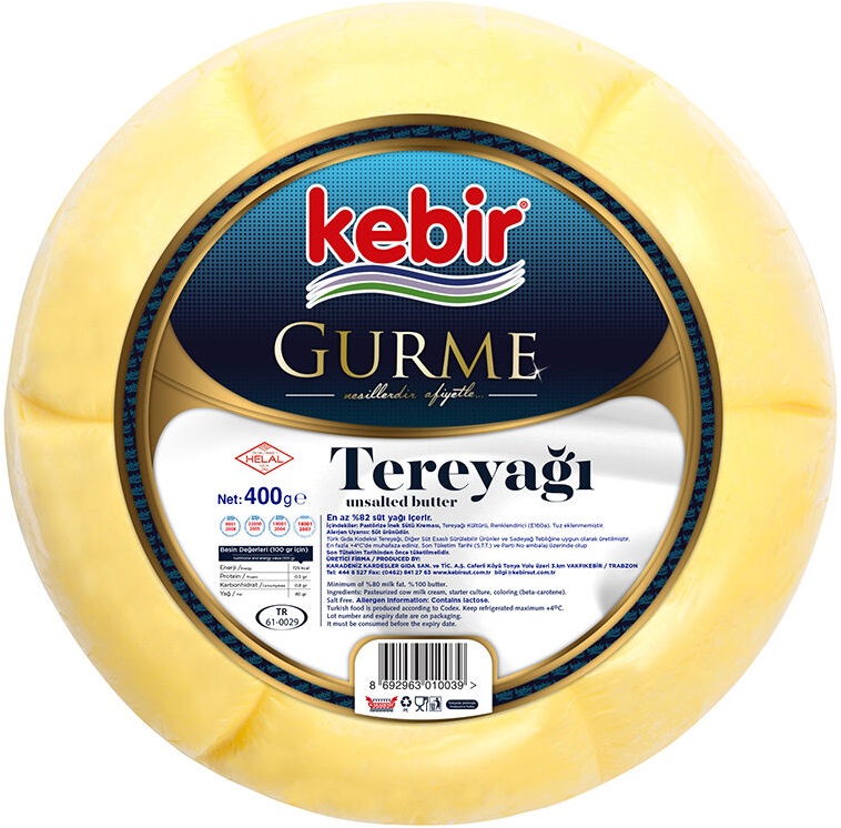 KEBIR GURME TEREYAG TUZSUZ 400GR*