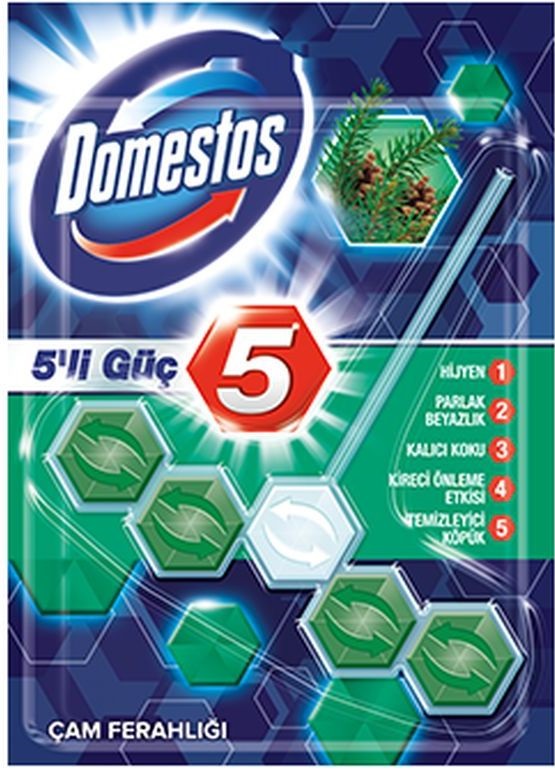 DOMESTOS WC BLOK 2'LI PAKET CAM*